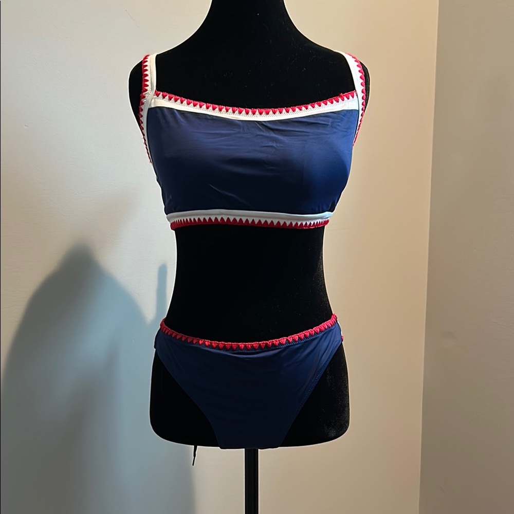 Vineyard Vines Blue and White Bikini Nautical Style